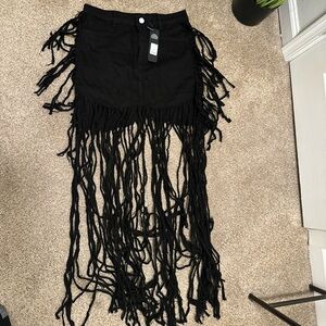 Fashion Nova Fringe Skirt